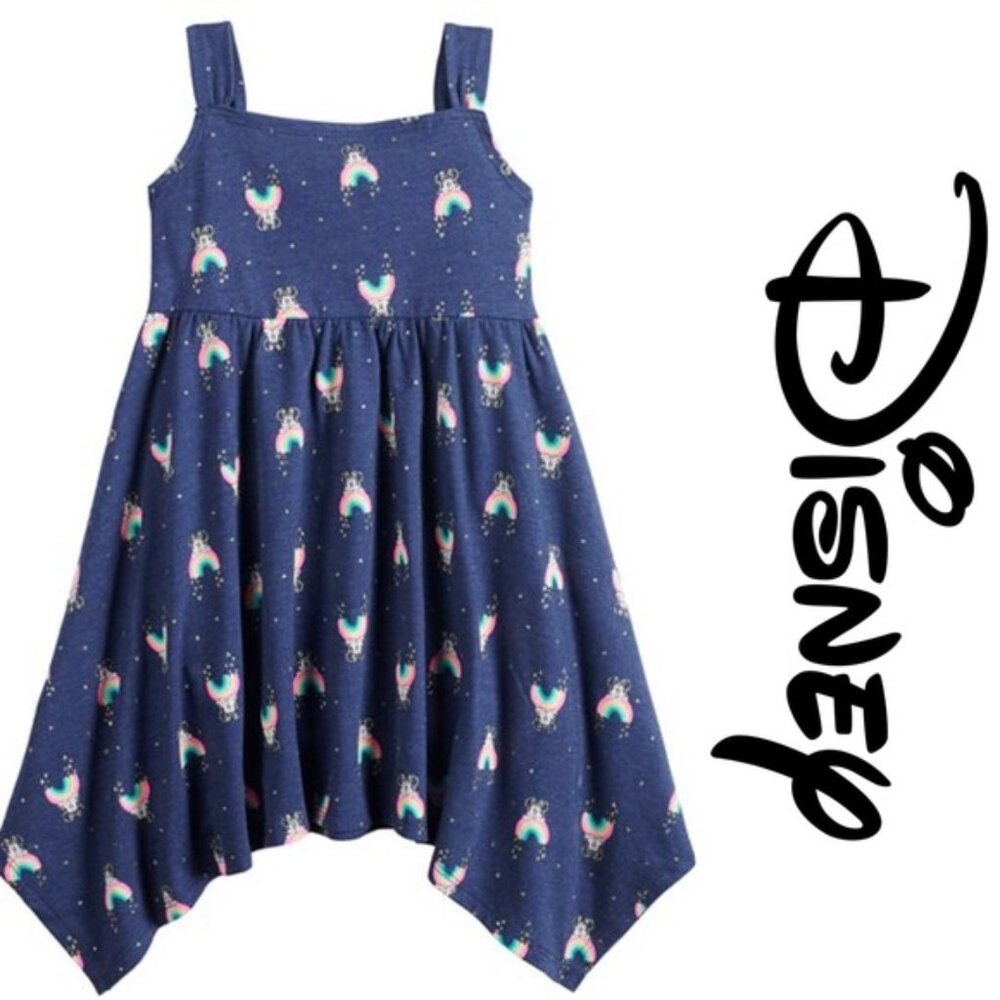 Disney X Jumping Bean | Minnie Mouse Rainbow Handkerchief-Hem Dress | Size 24 M